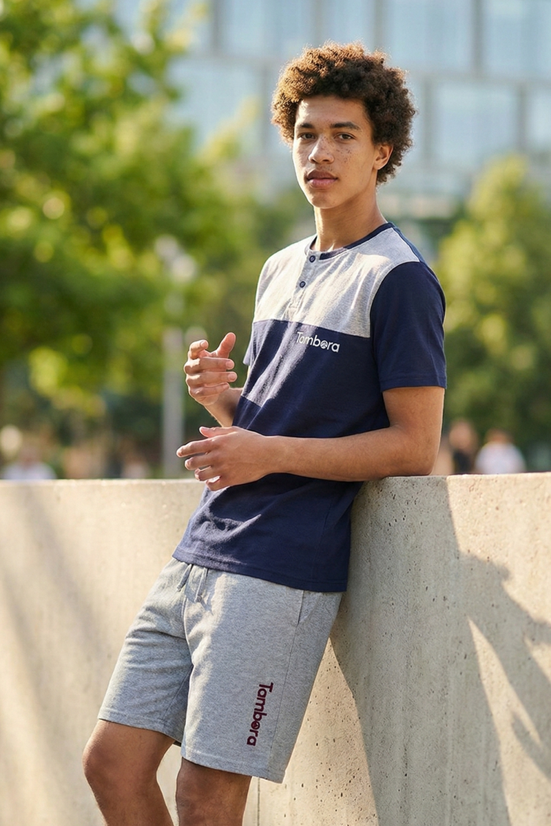 Men’s Cut & Sew Lounge Wear Set