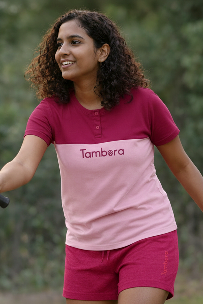 Women's Cut & Sew Solid Lounge Wear Set