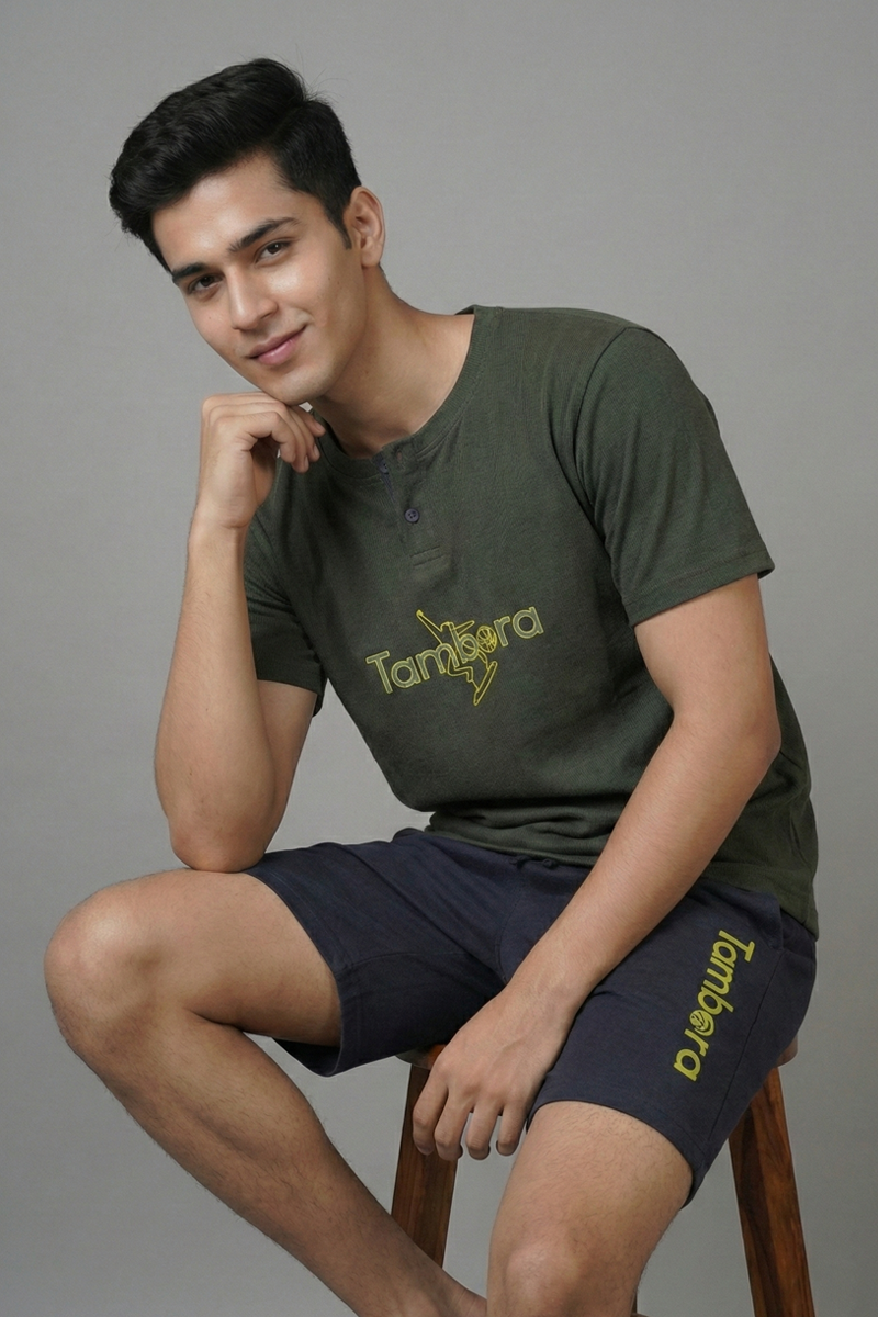 Men’s Solid Colours Lounge Wear Set