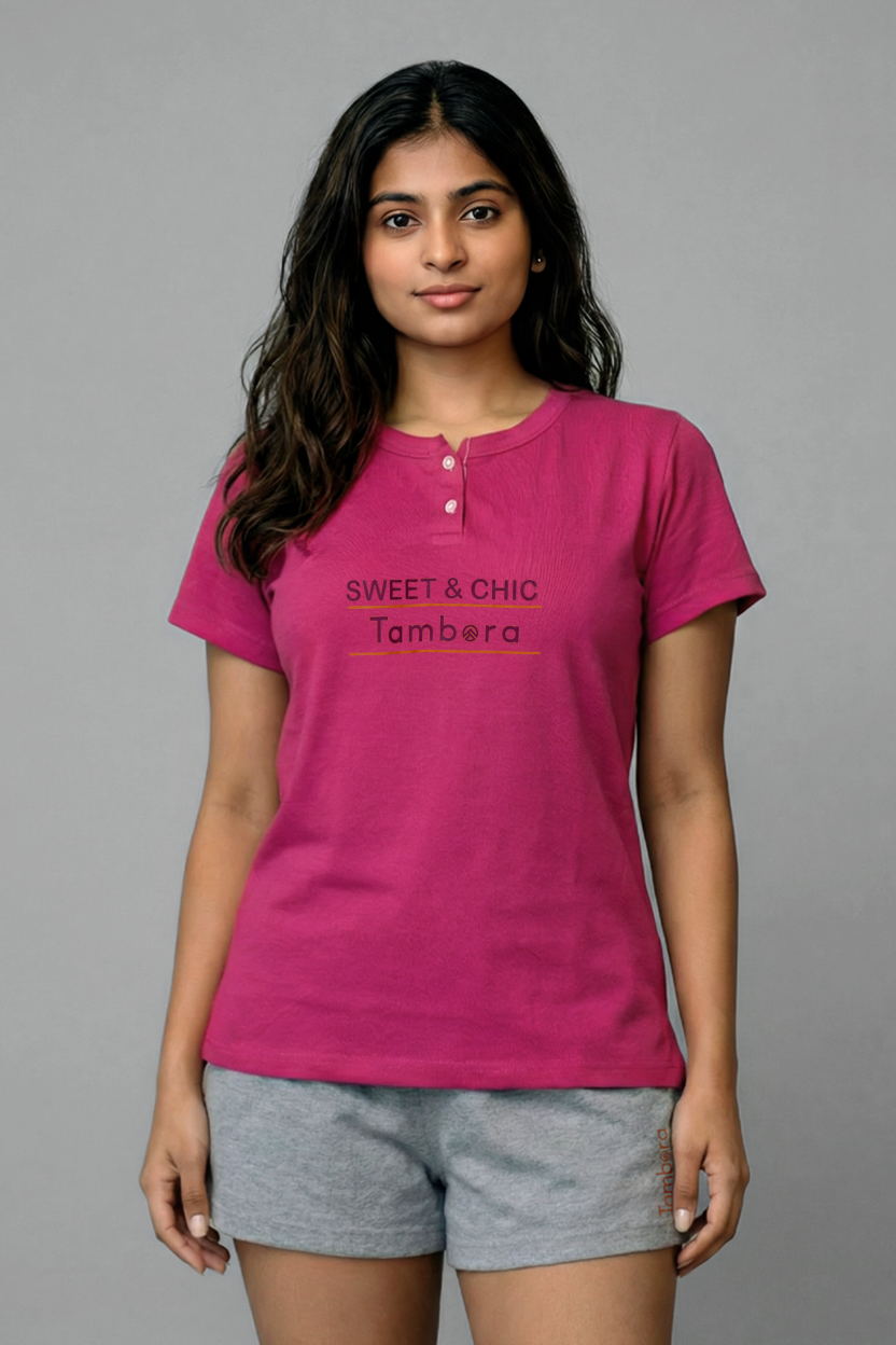 Women's Basic Contrast Lounge wear Set